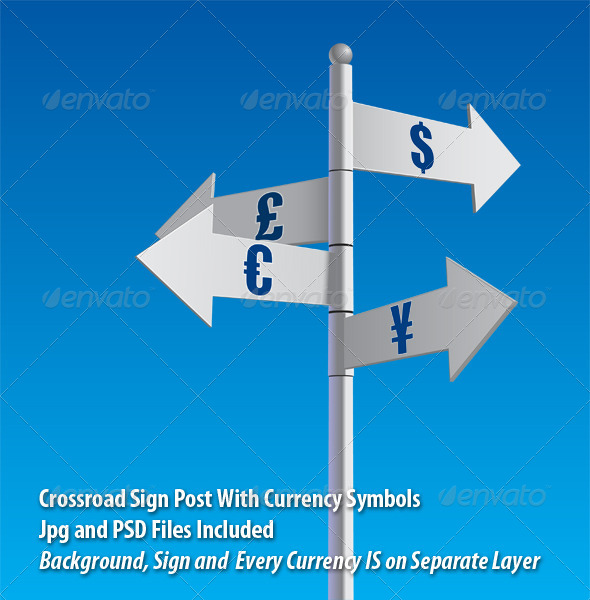 Money Crossroad - Objects 3D Renders