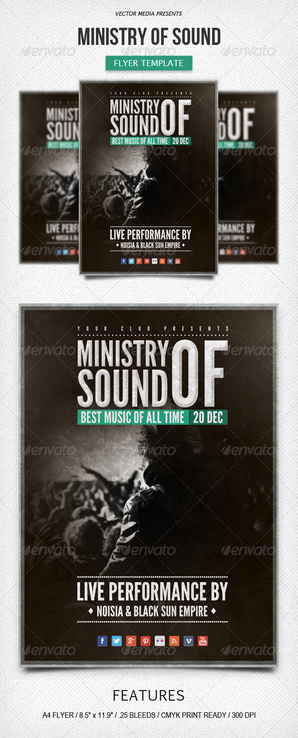 Ministry of Sound - Flyer - Events Flyers