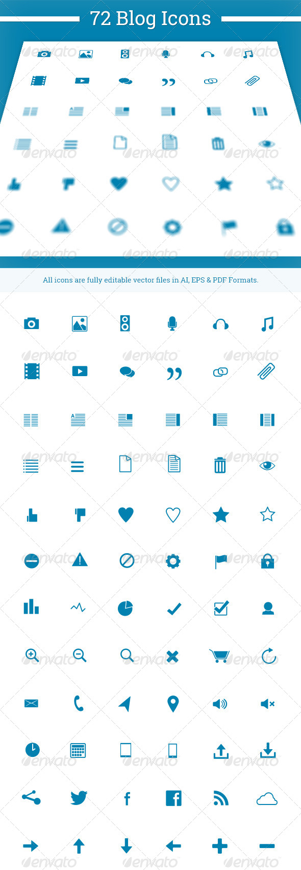 72 Blog Icons - Web Icons