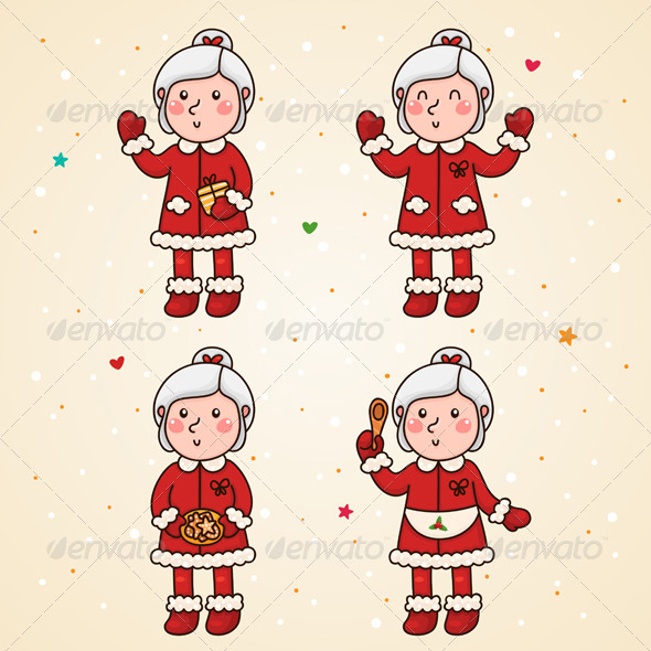 Mrs Claus, Set - Christmas Seasons/Holidays