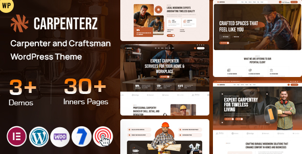 Carpenterz – Carpenter and Craftsman WordPress Theme