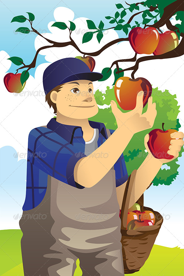 Apple Farmer - People Characters