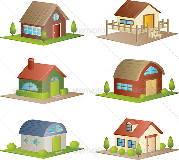 Houses - Buildings Objects