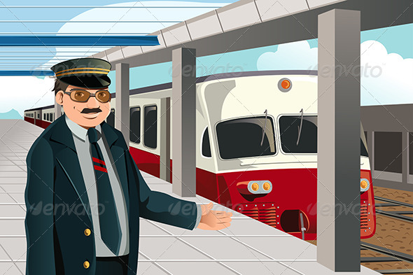 Train Conductor - People Characters