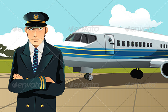 Airplane Pilot - People Characters