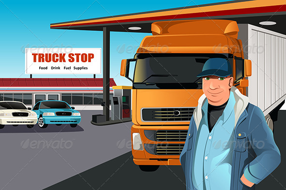 Truck Driver - People Characters