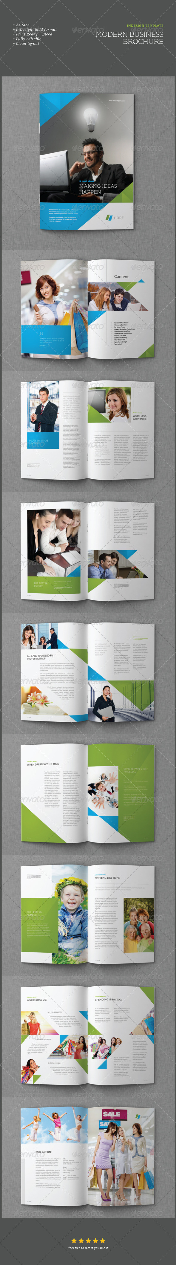 InDesign Modern Business Brochure Template - Corporate Brochures