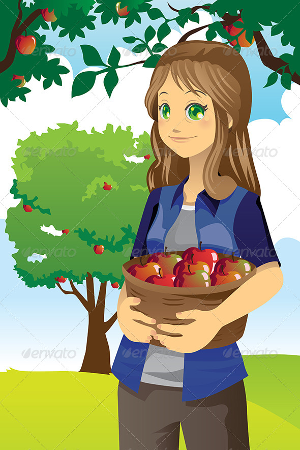 Apple Farmer - People Characters
