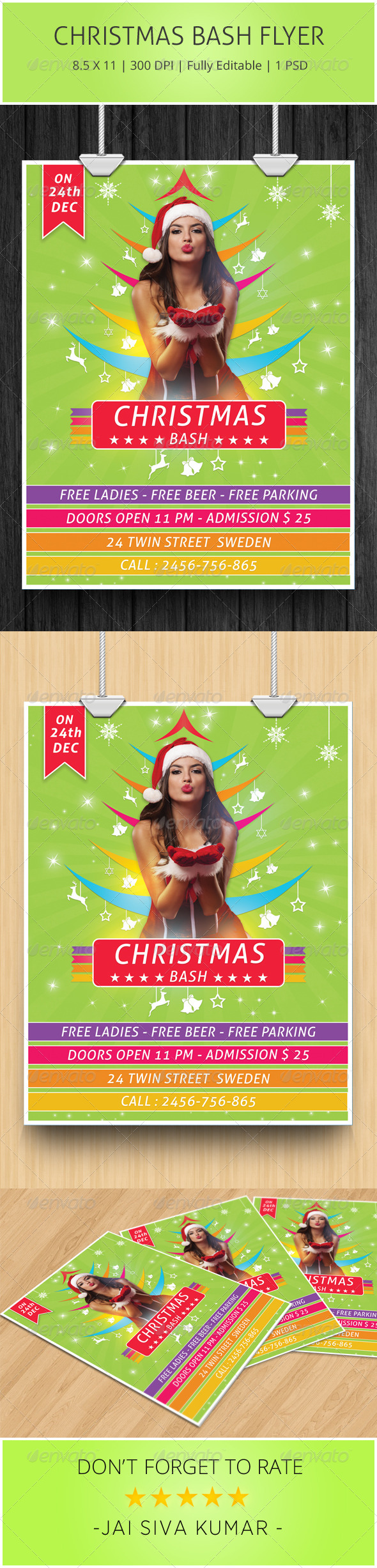 Christmas Bash Flyer - Clubs & Parties Events
