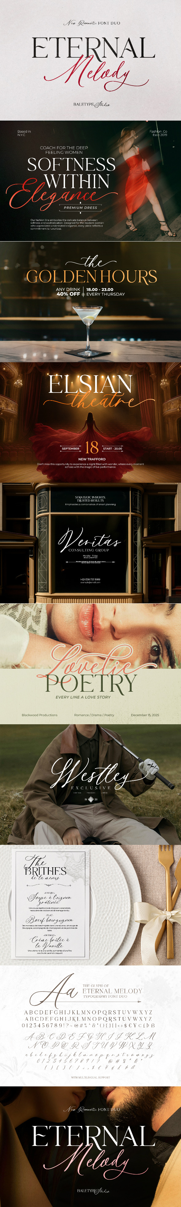 Eternal Melody - Romantic Font Duo