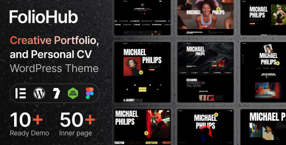 FolioHub - Personal Portfolio WordPress Theme