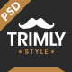 Trimly - Barbershop & Hair Salon PSD Template