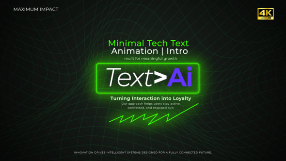Minimal Tech Text Animation | Intro MOGRT, Premiere Pro Templates ...