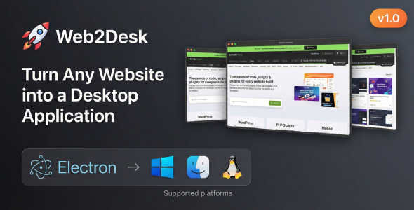 Web2Desk – Turn Any Website into a Desktop Application | WebToDesktop