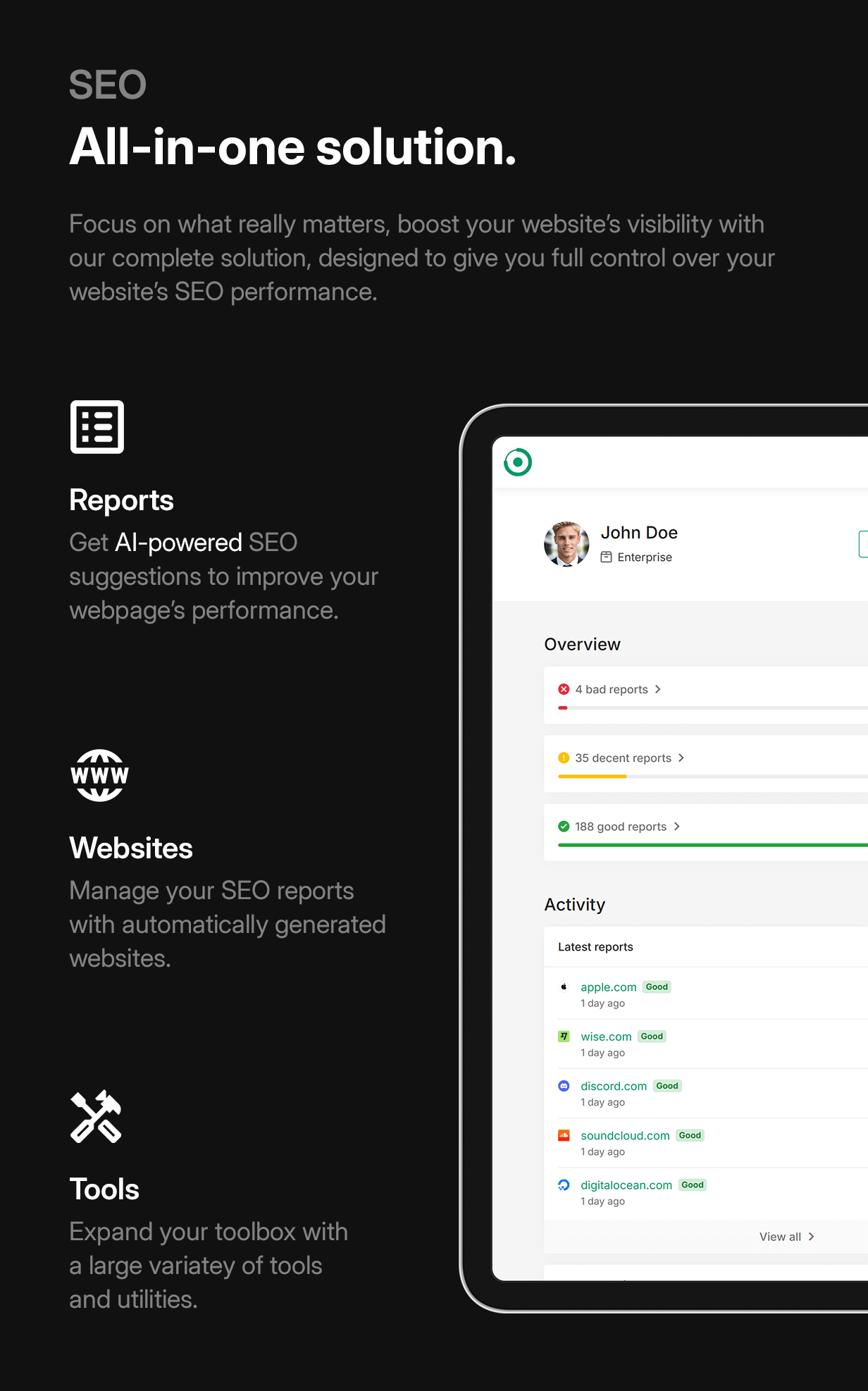 phpRank - SEO Reports & Tools Platform