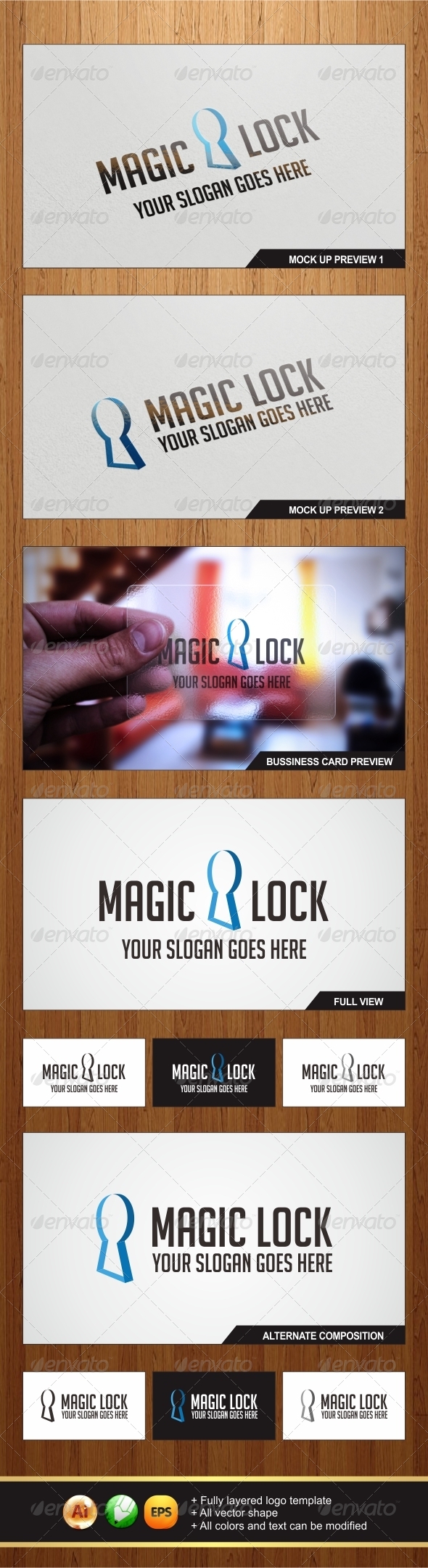 Magic Lock Logo - Symbols Logo Templates