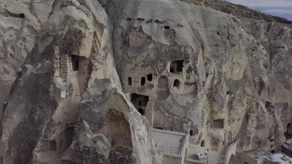 Cave Hotel Built in Rock Formation Cappadocia Turkey alt