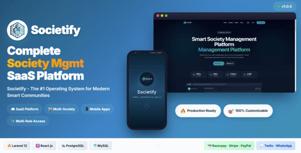 Societify SaaS - The #1 Operating System for Modern Smart Communities