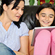 Smiling Mother and Daughter Using Tablet Computer  - VideoHive Item for Sale