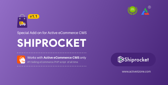 Active eCommerce Shiprocket Add-on