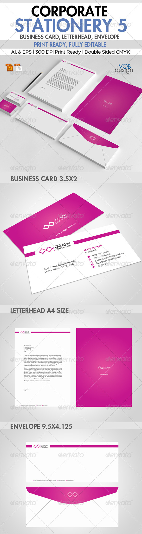 Corporate Stationery 5 - Stationery Print Templates