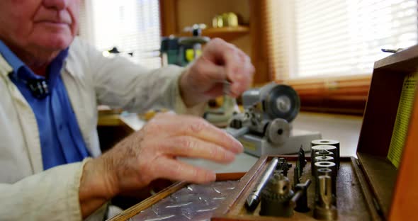 Horologist repairing a watch alt
