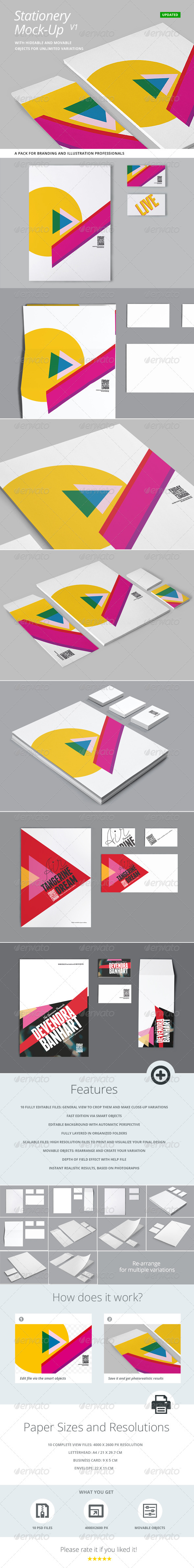 Stationery and Branding Mock Up - Stationery Print