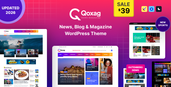 Qoxag - WordPress News Magazine Theme