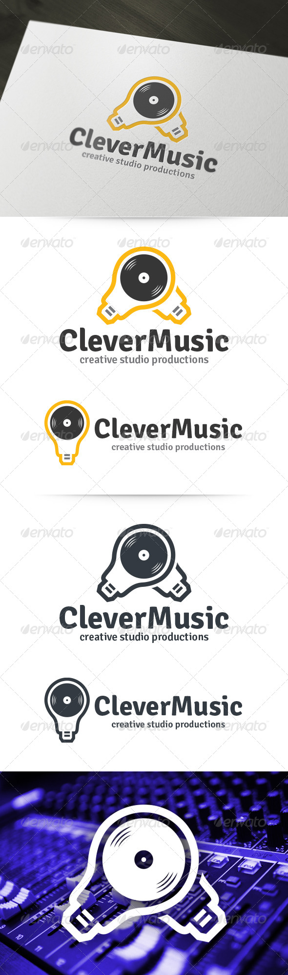 Clever Music Logo - Objects Logo Templates