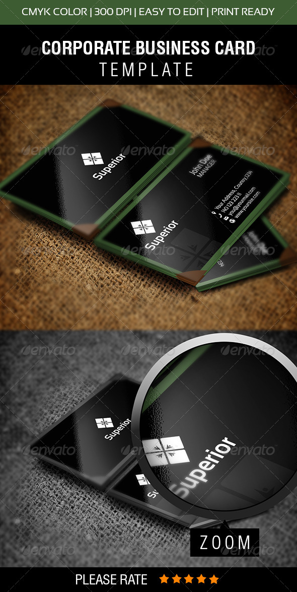 Superior Business Card - Corporate Business Cards