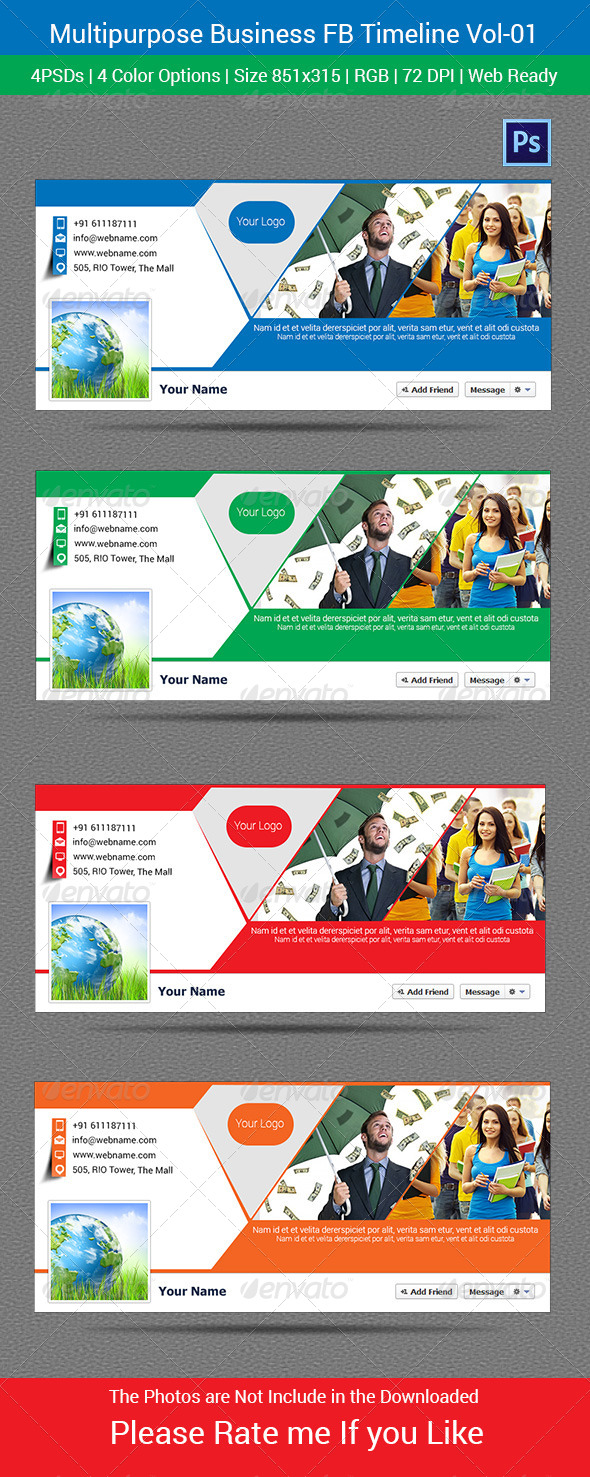 Multipurpose Business FB Timeline Vol-01 - Facebook Timeline Covers Social Media