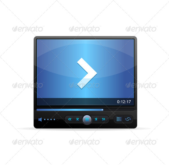 Vector Video Player Skin - Web Technology
