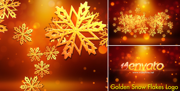 Snowflakes Logo - VideoHive 6122075