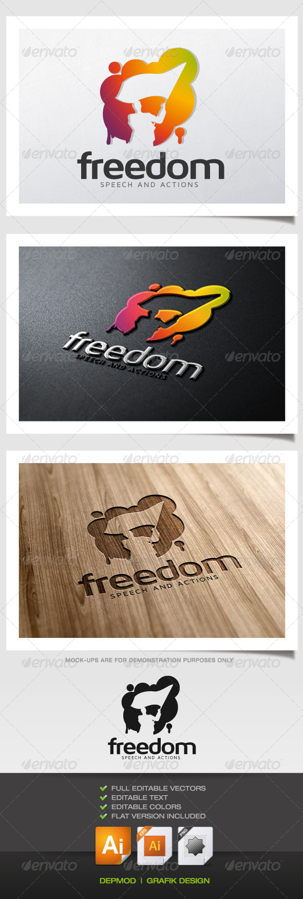 Freedom Logo - Humans Logo Templates