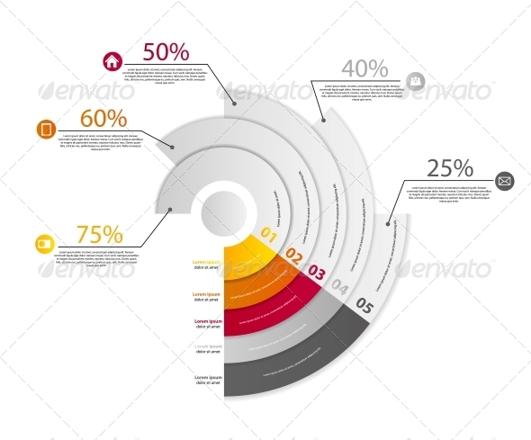 Infographic Business Template Vector Illustration - Infographics