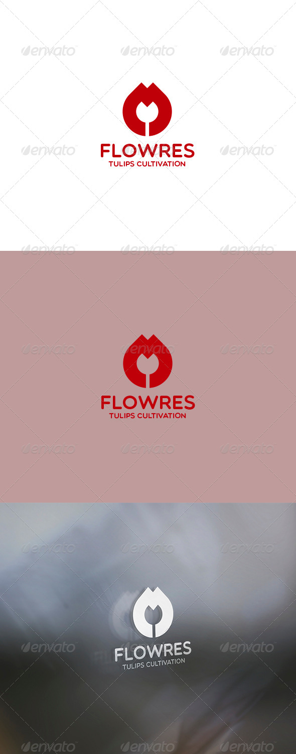Flowres Logo - Nature Logo Templates