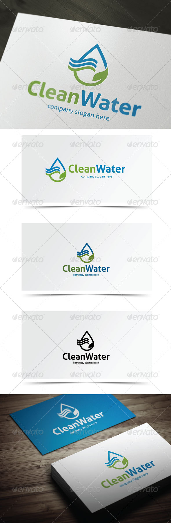 Clean Water - Nature Logo Templates