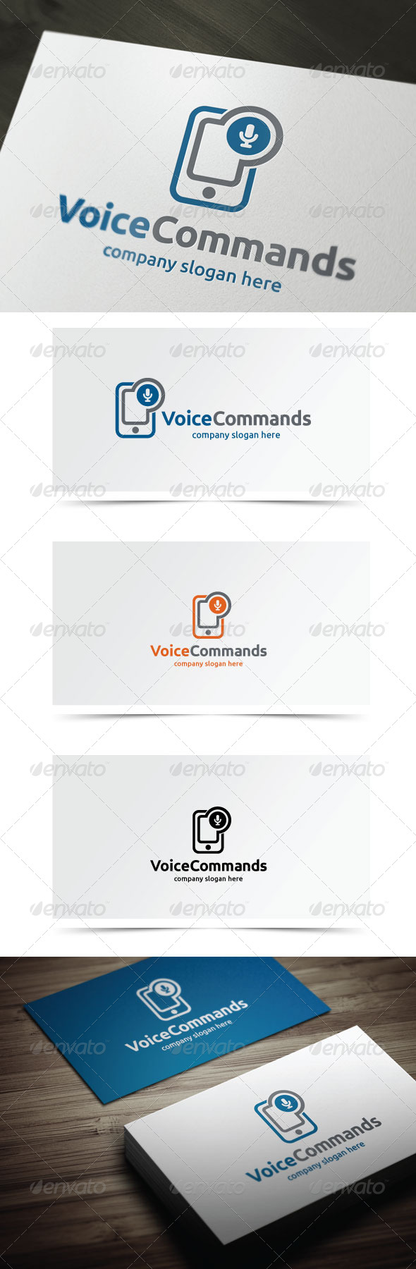 Voice Commands - Symbols Logo Templates