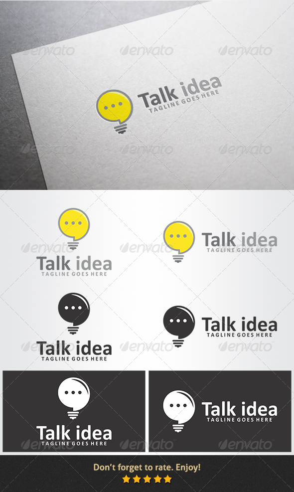 Talk Idea Logo - Symbols Logo Templates