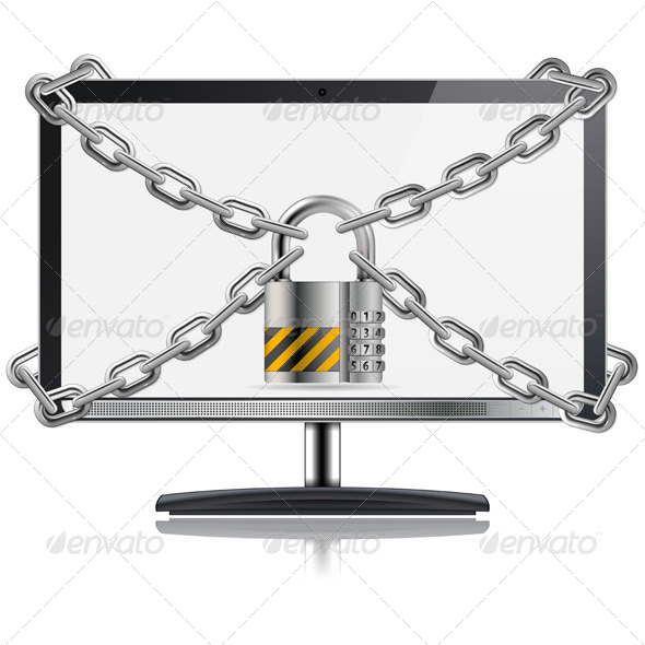 Safe Computer Concept - Computers Technology