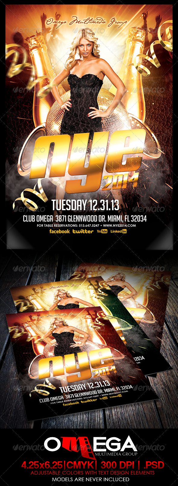 NYE 2014 - Events Flyers