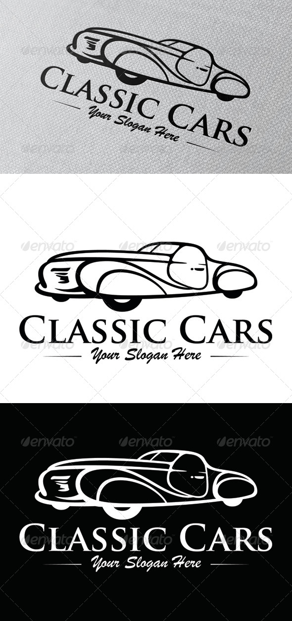 Classic Cars Logo Template - Symbols Logo Templates