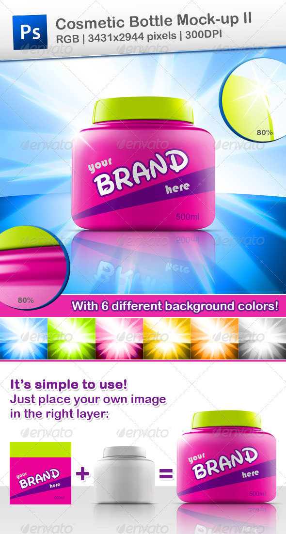 Cosmetic Bottle Mock-up II