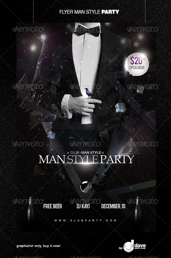Flyer Man Style Party - Clubs & Parties Events