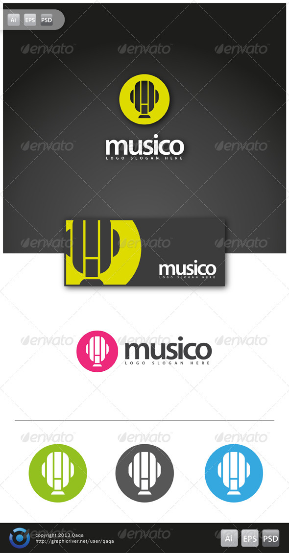 Music Logo - 02 - Objects Logo Templates