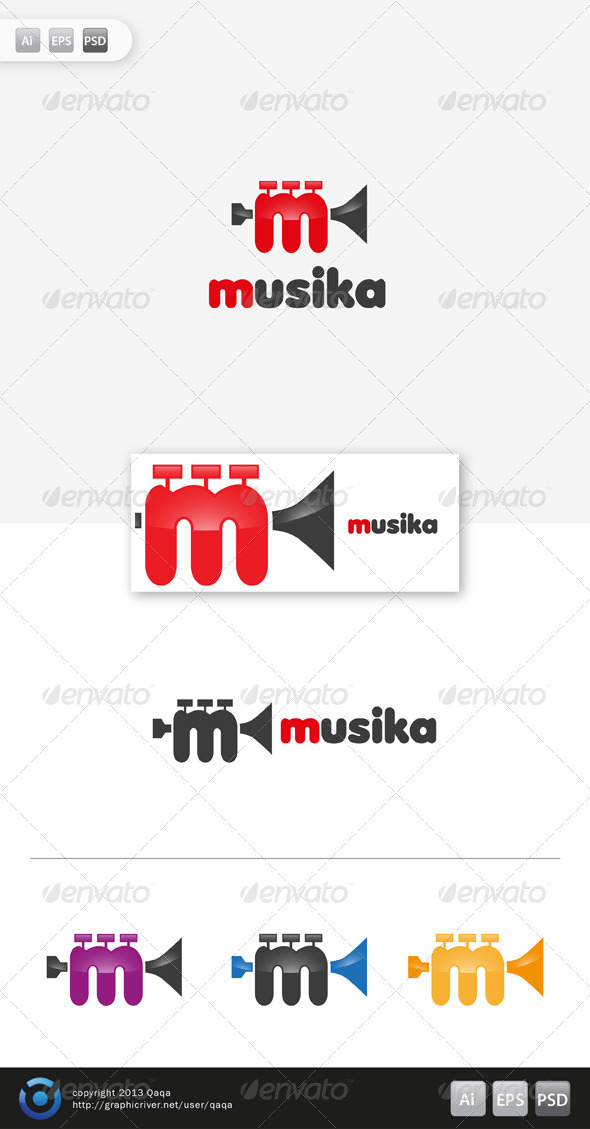 Music Logo - 03 - Objects Logo Templates