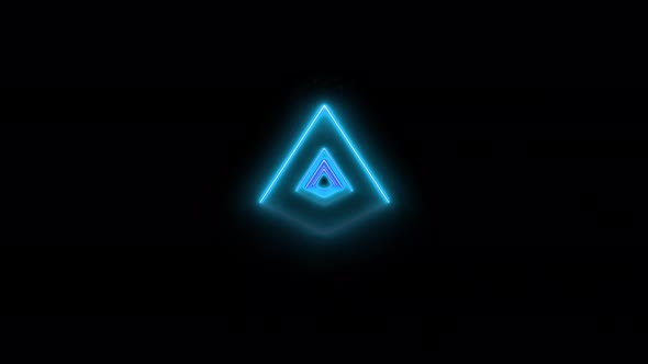 Cyan Neon Tunnel Animated Background alt