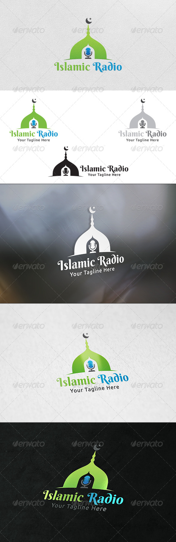 Islamic Radio - Logo Template - Buildings Logo Templates