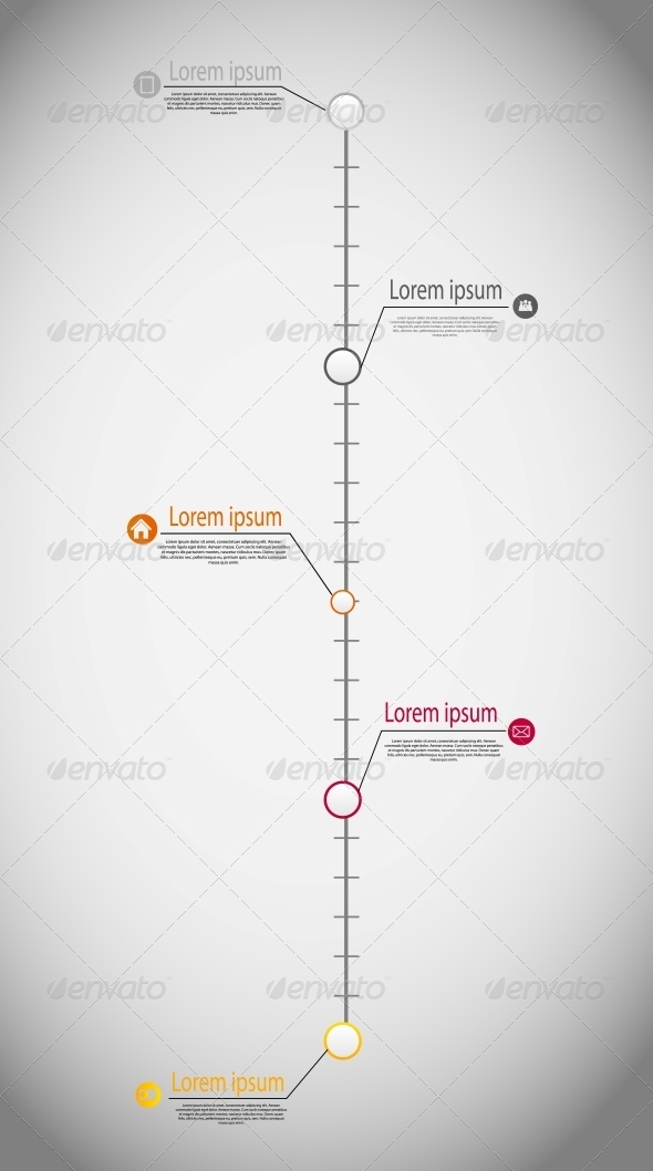 Timeline Infographic Business Template Vector - Infographics