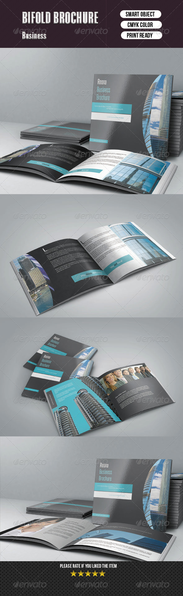 Square Bifold Business Brochure -10 pages - Corporate Brochures